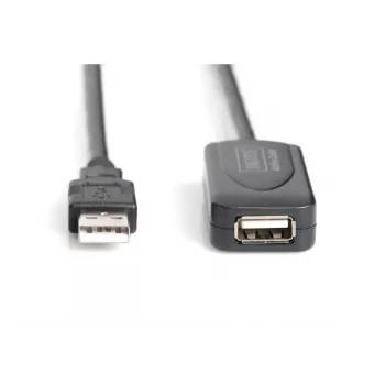 Cabo repetidor USB 2.0 DIGITUS USB A macho / A fêmea 20 m (DA-73102)