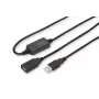 Cabo repetidor USB 2.0 DIGITUS USB A macho / A fêmea 15 m (DA-73101)