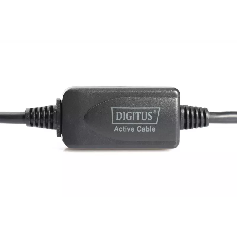 Cabo repetidor USB 2.0 DIGITUS USB A macho / A fêmea 15 m (DA-73101)