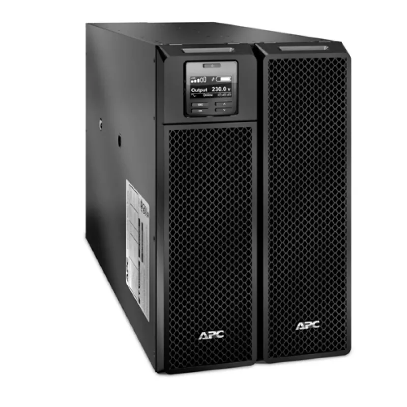 APC Smart-UPS On-Line, 8kVA/8kW, Torre, 230V 3:1 e 1:1, 6x C13+4x C19 Saídas IEC, Placa de Rede+SmartSlot, Autonomia Estendida, sem Kit de Calhas