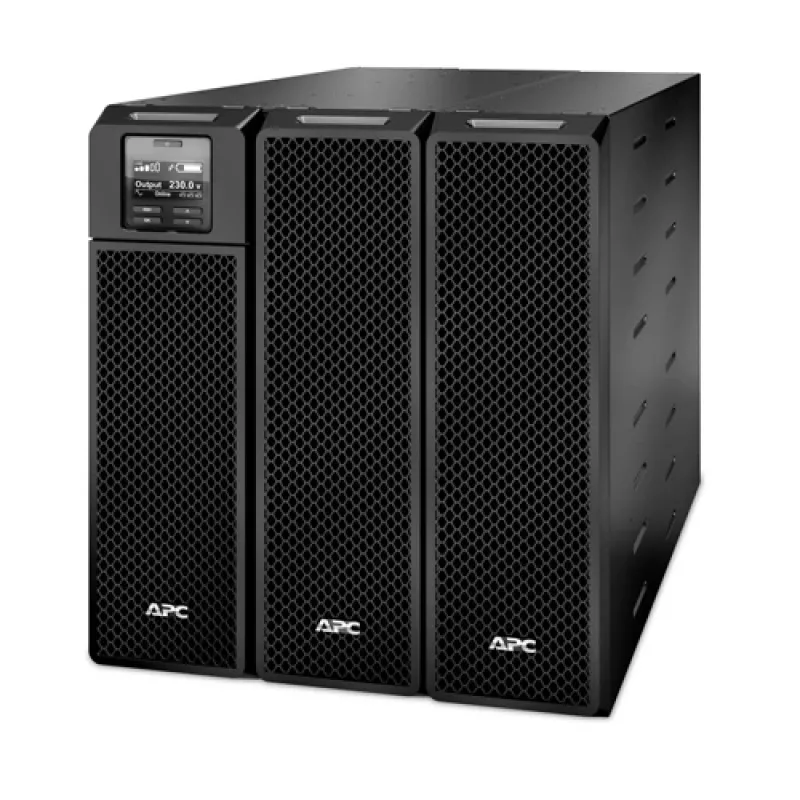 APC Smart-UPS On-Line, 8kVA/8kW, Torre, 230V 3:1 e 1:1, 6x C13+4x C19 Saídas IEC, Placa de Rede+SmartSlot, Autonomia Estendida, sem Kit de Calhas