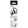 JVC HA-EB75-B-E auriculares desportivos intra-auriculares com gancho, com fio 3,5 mm, resistentes a salpicos, 16–20000 Hz, cabo de 1,2 m, pretos