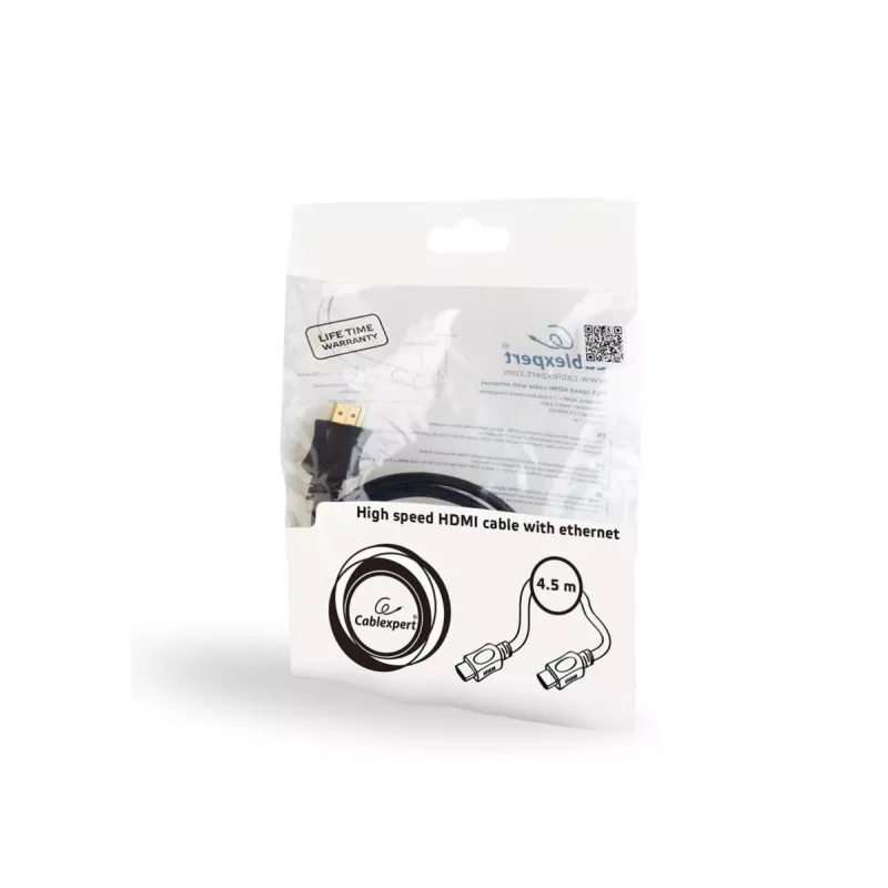 GEMBIRD cabo HDMI High-Speed com Ethernet – Série Select, 4,5 m