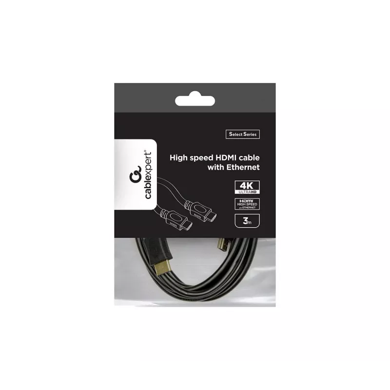 GEMBIRD cabo HDMI High-Speed com Ethernet – Série Select, 4,5 m