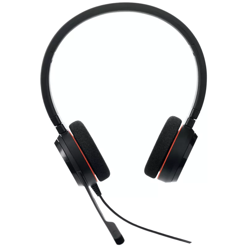 Jabra Evolve 20 MS estéreo, com fios, escritório/call center, 150 - 7000 Hz, 171 g, headset, preto