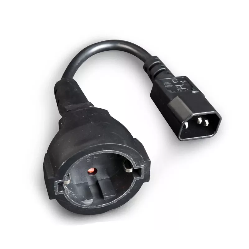 GEMBIRD cabo adaptador de alimentação (ficha C14 para conector fêmea Schuko)