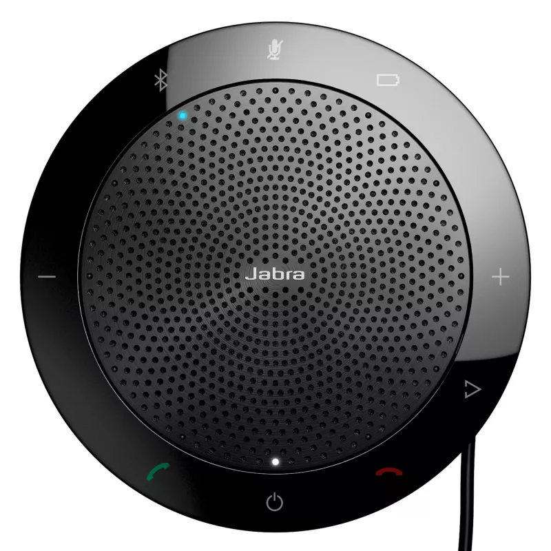 Jabra Speak 510+ MS, universal, preto, Cisco, Avaya, Siemens, omnidirecional, USB/Bluetooth, com fios e sem fios