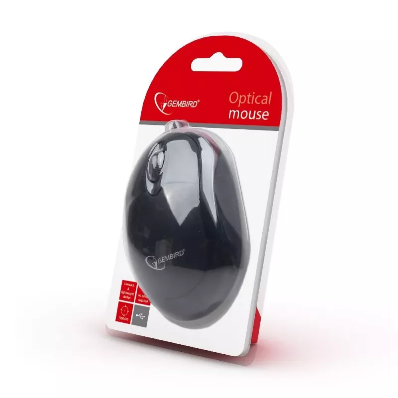 GEMBIRD rato ótico MUS-U-01 - 3 botões com roda USB preto