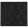 Placa vitrocerâmica de encastrar Whirlpool AKT 8130 BA preta 4 zonas