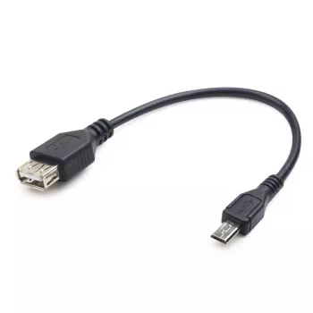 Cabo GEMBIRD USB OTG AF para Micro BM 15 cm - preto