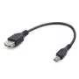 Cabo GEMBIRD USB OTG AF para Micro BM 15 cm - preto