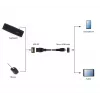 Cabo GEMBIRD USB OTG AF para Micro BM 15 cm - preto