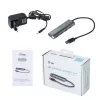 Hub USB i-tec Metal Superspeed USB 3.0 4 portas 5000 Mbit/s cinzento