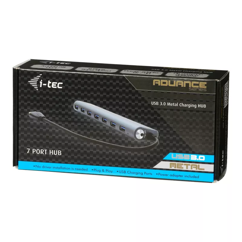 Hub USB 3.0 7 portas i-tec Metal Superspeed
