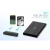 Caixa para HDD/SSD i-tec Advance MySafe AluBasic 2,5