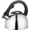 Lamart Lumier LT 7004 chaleira com apito para fogão, 2 l, aço inoxidável, compatível com indução e gás, Inox