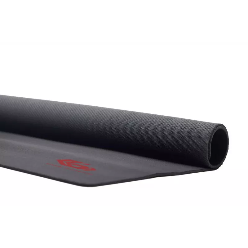 Tapete de rato gaming GEMBIRD MP-GAME-S — 250×200 mm, 3 mm, preto, tecido/borracha com apoio de pulso