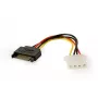 Cabo de alimentação GEMBIRD SATA (macho) para Molex (fêmea), 15 cm