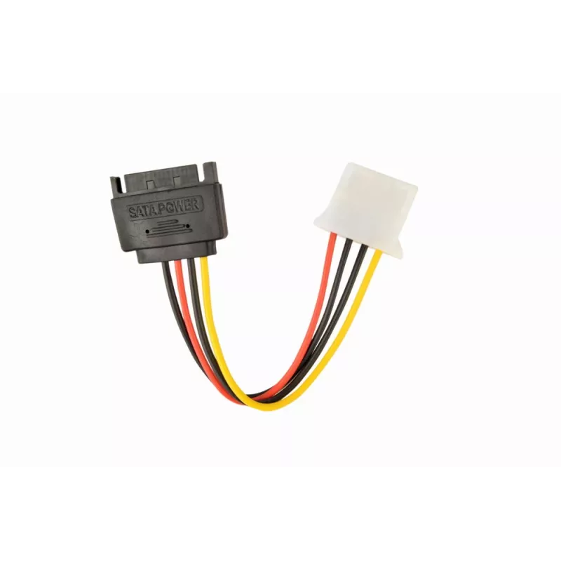 Cabo de alimentação GEMBIRD SATA (macho) para Molex (fêmea), 15 cm