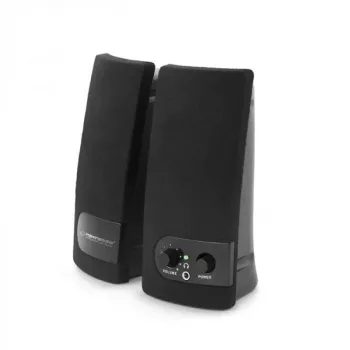 Altifalante de 2 vias ESPERANZA EP119, 2.0 canais, 6 W RMS, 4 Ω, com fios, 3,5 mm e USB, instalação em mesa