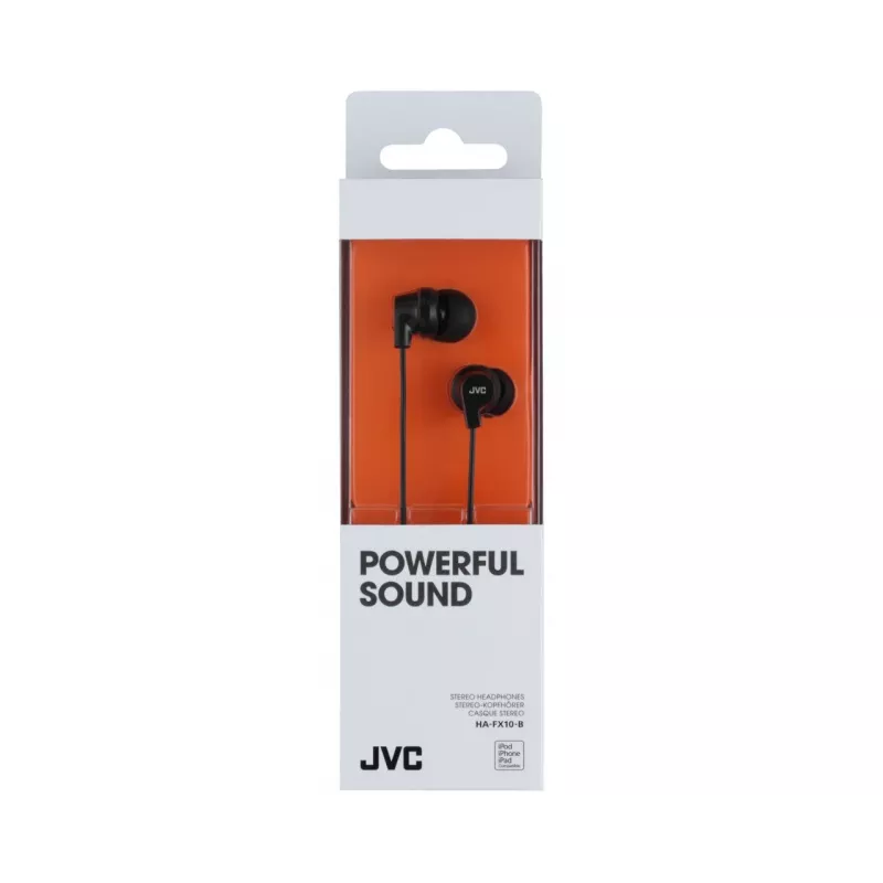 Auscultadores intra-auriculares JVC HA-FX10-B-E coloridos