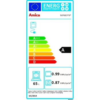 Fogão independente Amica 57GE3.43HZpTaDNAQ(W)