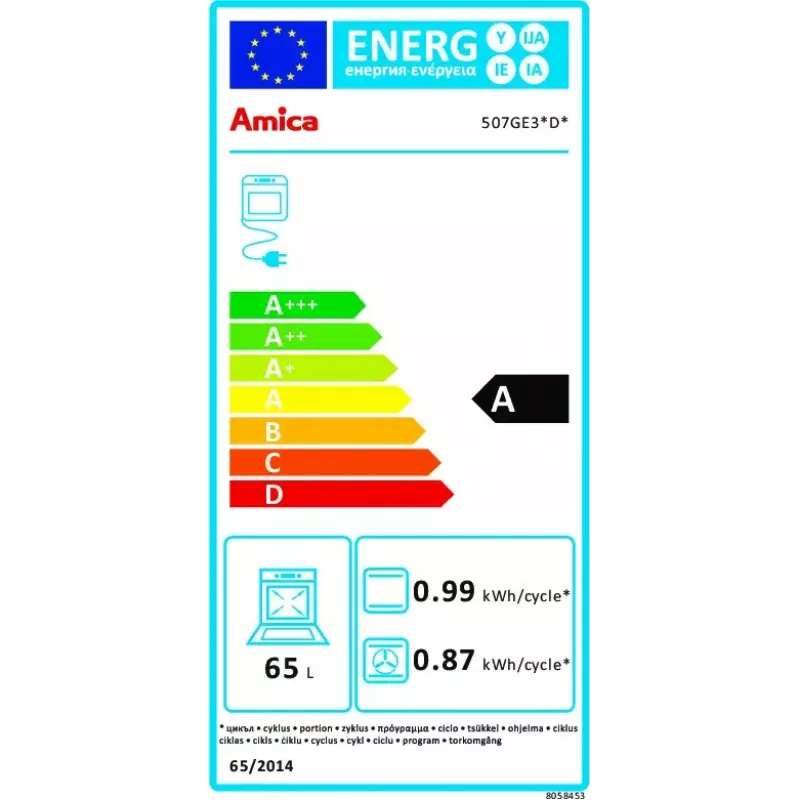 Fogão independente Amica 57GE3.43HZpTaDNAQ(W)
