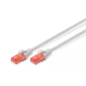 Cabo de rede DIGITUS Professional - CAT6 - U/UTP - Snagless - 2 m - cinzento