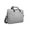 Mala de ombro NATEC Mustela para portáteis até 39,6 cm (15,6 polegadas), poliéster, cinzento, bolso frontal, alça de ombro