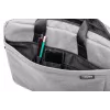 Mala de ombro NATEC Mustela para portáteis até 39,6 cm (15,6 polegadas), poliéster, cinzento, bolso frontal, alça de ombro