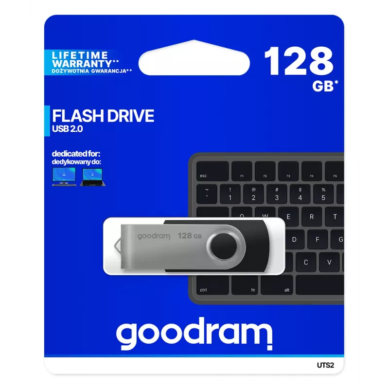 Pen USB Goodram UTS2 128 GB USB Type-A 2.0 preto
