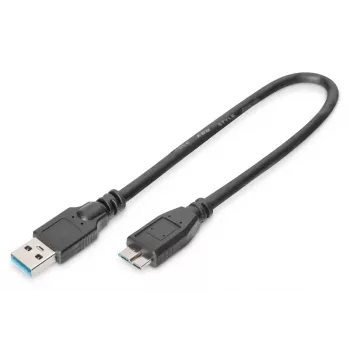 Cabo DIGITUS USB 3.0 USB A - Micro USB B (ak-300117-003-s)