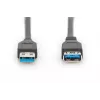 Cabo de extensão DIGITUS USB 3.0 Type-A macho/fêmea 3,0 m (ak-300203-030-s)