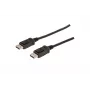 Cabo de ligação DisplayPort DIGITUS, DP M/M, 1 m com fecho de pressão, Ultra HD 4K preto