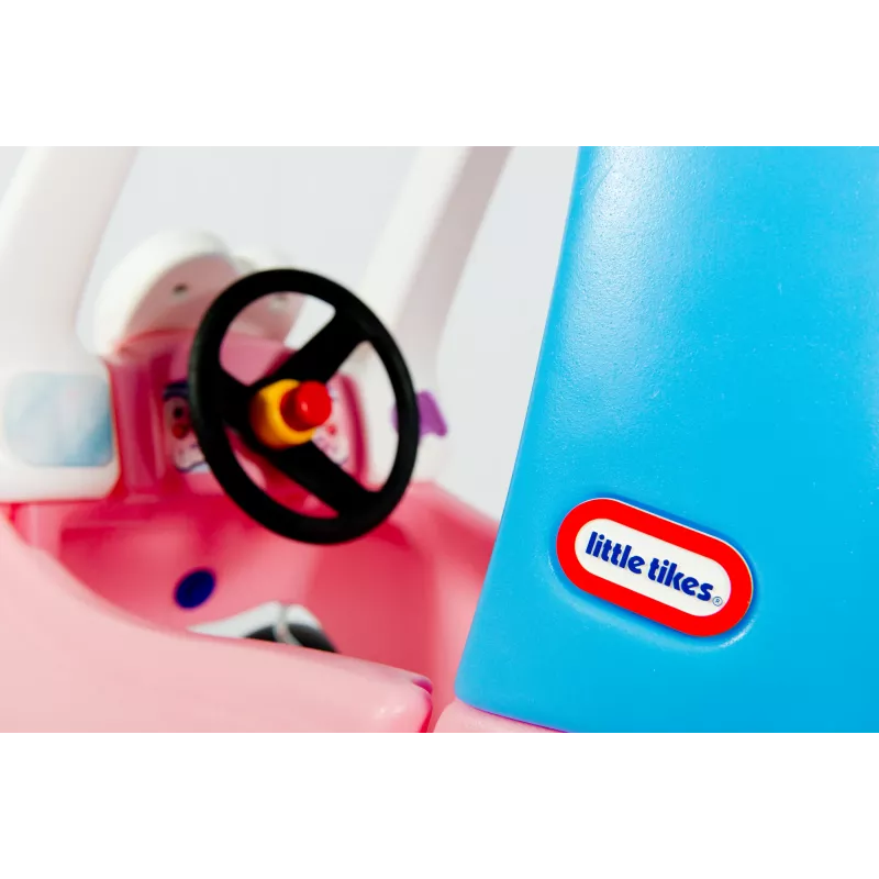 Little Tikes Cozy Coupe Princess, 1,5 anos, 4 rodas, plástico, azul, rosa, branco