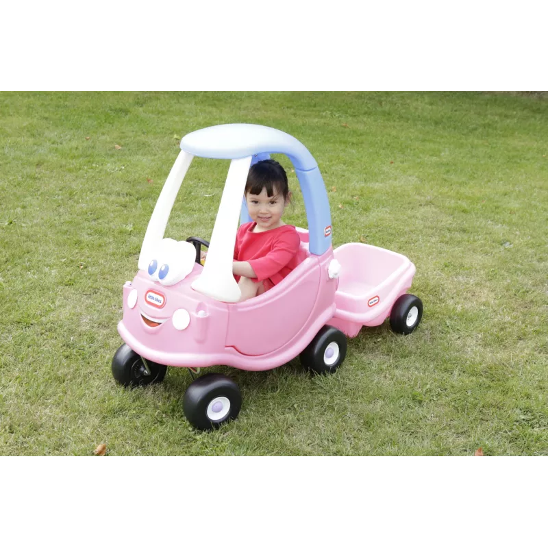 Little Tikes Cozy Coupe Princess, 1,5 anos, 4 rodas, plástico, azul, rosa, branco