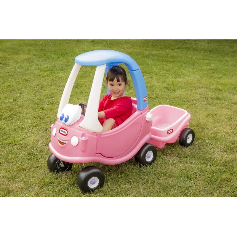 Little Tikes Cozy Coupe Princess, 1,5 anos, 4 rodas, plástico, azul, rosa, branco