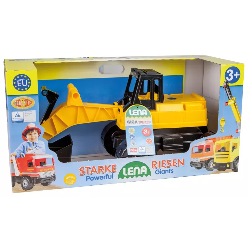 LENA GIGA TRUCKS 02047 escavadora preto-amarelo