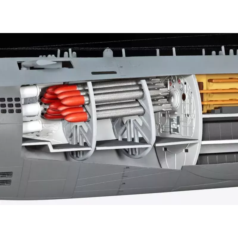Modelo de submarino Revell Submarino Tipo XXI U 2540 & Interieur