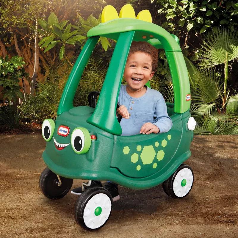Little Tikes Cozy Coupe Dino, 1,5 anos, 4 rodas, plástico, preto, verde