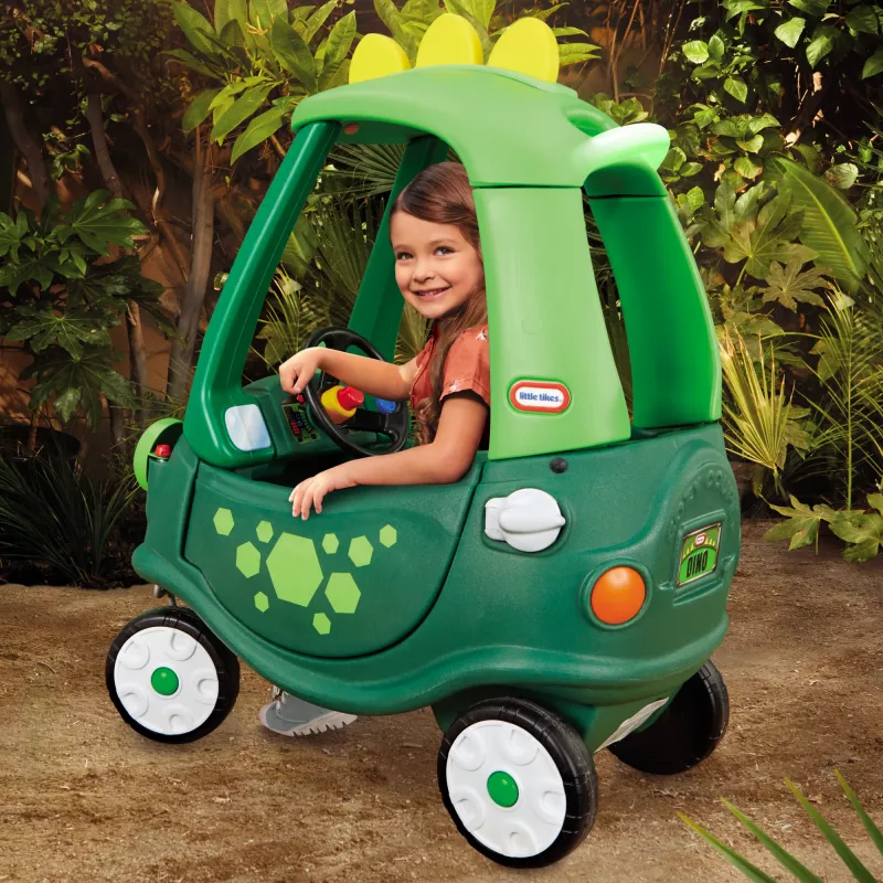 Little Tikes Cozy Coupe Dino, 1,5 anos, 4 rodas, plástico, preto, verde