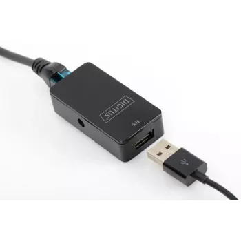 DIGITUS extensor USB USB 2.0 para utilização com cabo Cat5/5e/6 (UTP STP ou SFT) até 50 m