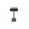 Adaptador conversor DIGITUS HDMI para VGA Type-A - conector VGA (D-Sub), conector fêmea de áudio de 3,5 mm, preto