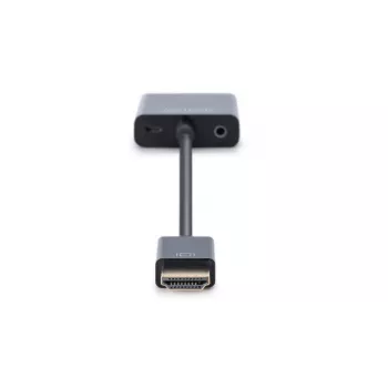 Adaptador conversor DIGITUS HDMI para VGA Type-A - conector VGA (D-Sub), conector fêmea de áudio de 3,5 mm, preto