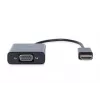 Adaptador conversor DIGITUS HDMI para VGA Type-A - conector VGA (D-Sub), conector fêmea de áudio de 3,5 mm, preto