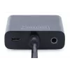 Adaptador conversor DIGITUS HDMI para VGA Type-A - conector VGA (D-Sub), conector fêmea de áudio de 3,5 mm, preto