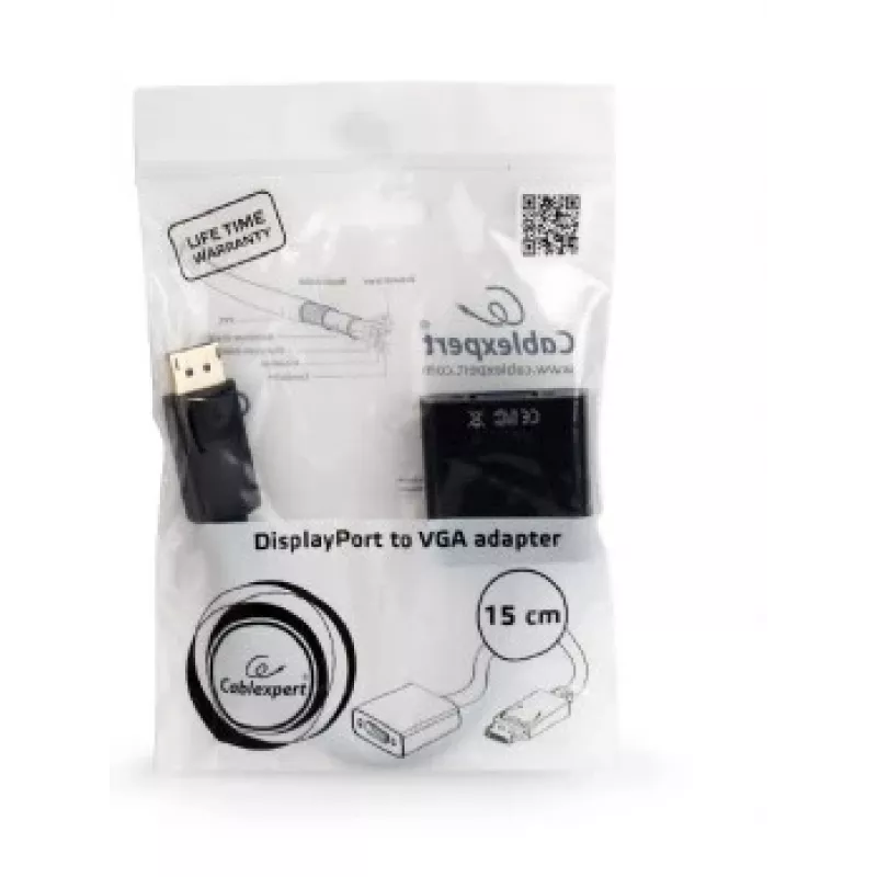 Cabo adaptador GEMBIRD DisplayPort 1.1 para VGA 15cm