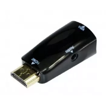 Gembird A-HDMI-VGA-02 cabo adaptador VGA D-Sub preto