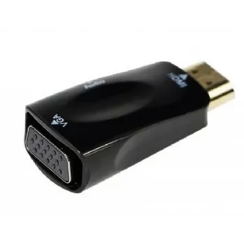 Gembird A-HDMI-VGA-02 cabo adaptador VGA D-Sub preto