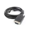 Cabo adaptador GEMBIRD HDMI para VGA e áudio, conector único, 1,8 m - preto